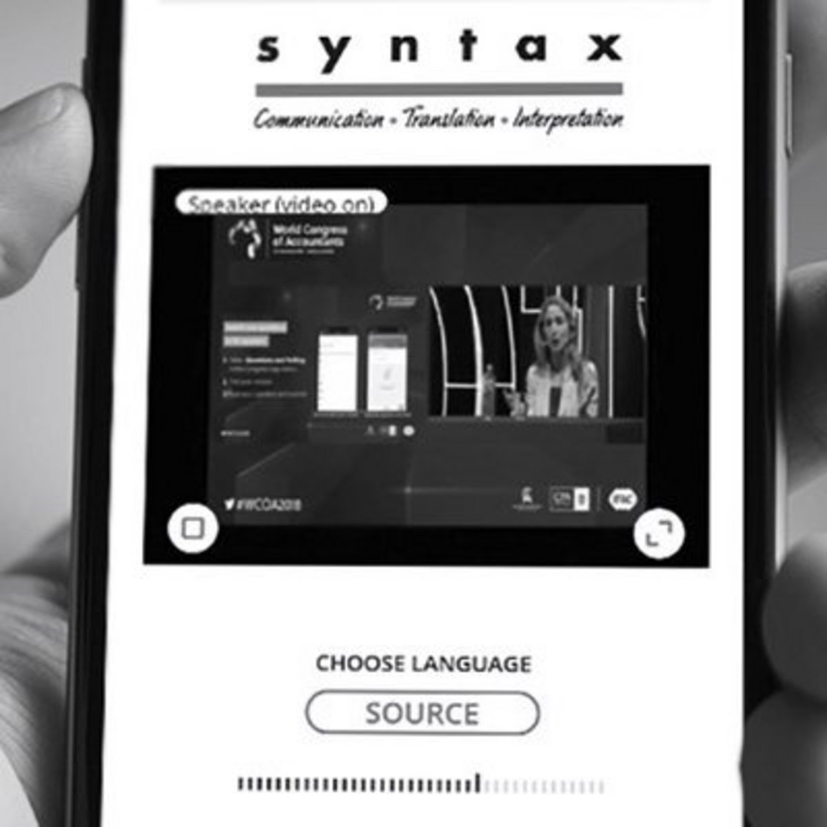 Syntax App remotebasiertes Dolmetschen